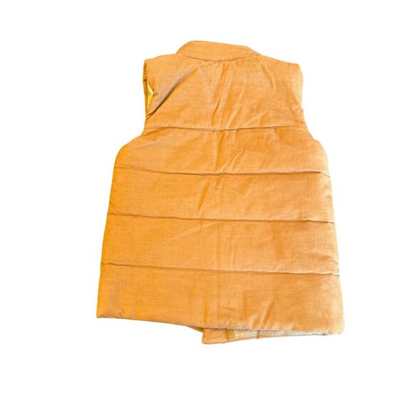 Tommy Bahama Kids Tan Quilted Vest XS 4 Cotton Shell Polyester Fill Pockets - Picture 5 of 5